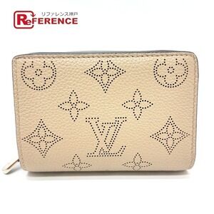 Louis Vuitton Portefeuille Wallet Claire Bifold Mahina Leather Beige